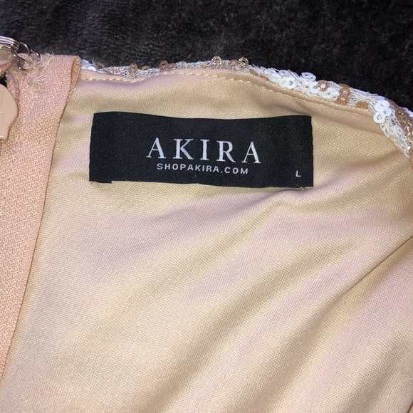 Akira NWOT off the shoulder midi Art Deco sequin dress - Picture 5 of 6